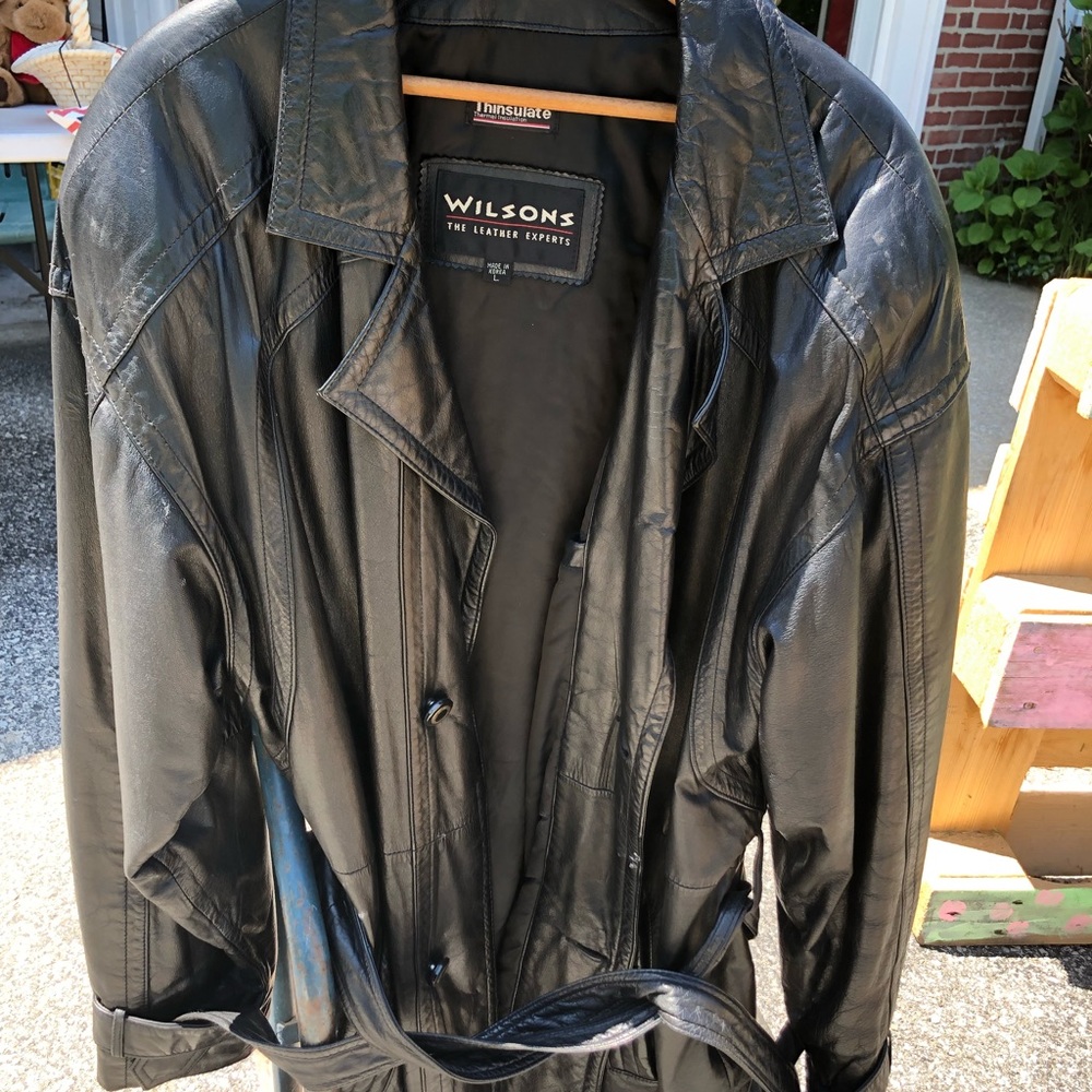 Men’s Wilson’s Genuine Leather 3/4 length coat L